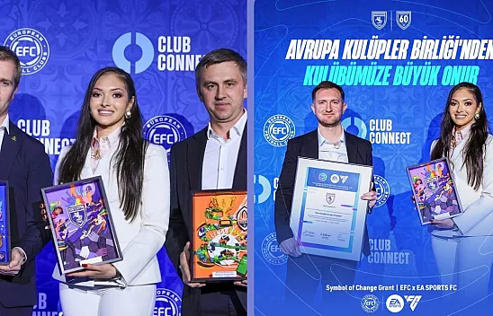 Samsunspor'un Mor Forma Projesi Avrupa'da ödül aldı