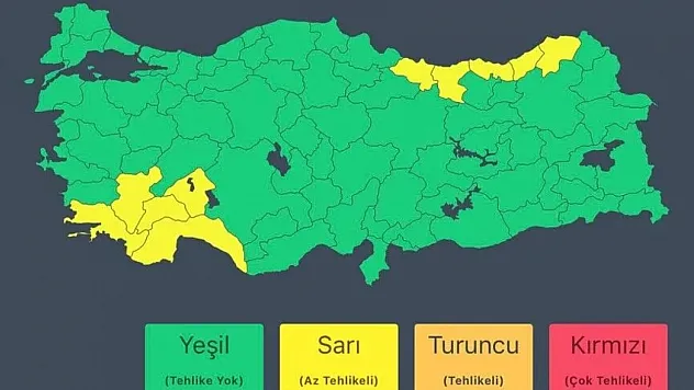 10 ilde kuvvetli sağanak alarmı: İçişleri Bakanlığı'ndan 'sarı' kodlu uyarı