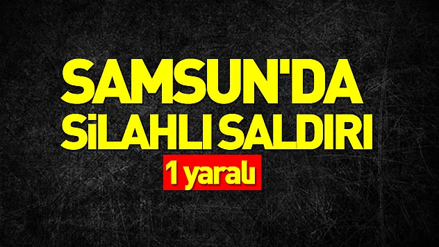 Samsun'da silahlı saldırı: 1 yaralı