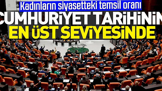 Kadınların siyasetteki temsil oranı Cumhuriyet tarihinin en üst seviyesinde