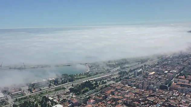 Samsun'da sis denizi