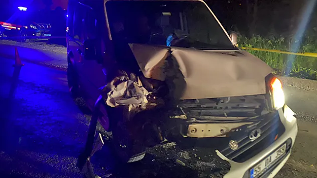 Üzerinden araç geçti