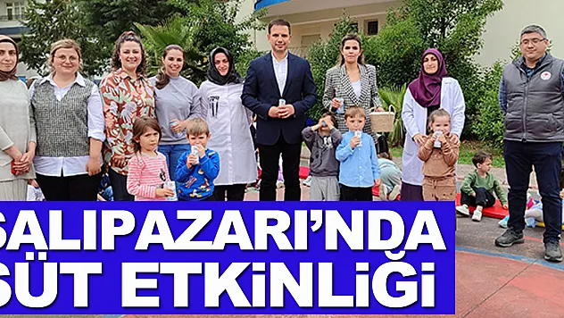 Salıpazarı'nda süt etkinliği