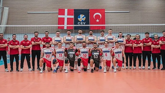 A Milli Erkek Voleybol Takımı, Danimarka'yı yendi