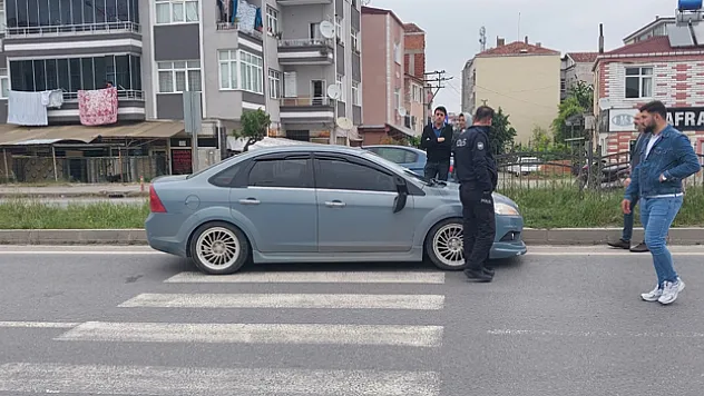 Samsun'da otomobilin çarptığı yaya bisiklet sürücüsü yaralandı