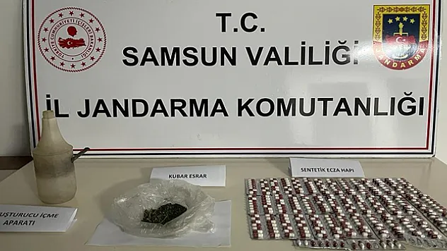 Samsun'da iş yerinde uyuşturucu bulunan şüpheli gözaltına alındı