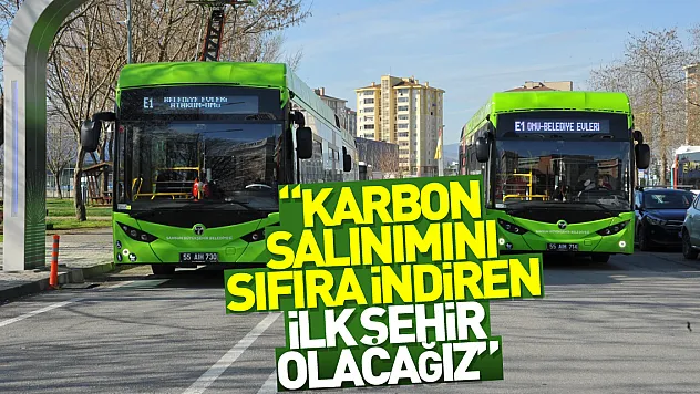 Başkan Demir: 'Karbon salınımını sıfıra indiren ilk şehir olacağız'