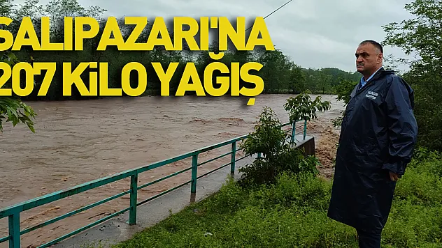 Salıpazarı'na 207 kilo yağış