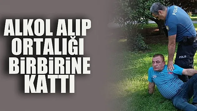 Alkol alıp ortalığı birbirine kattı, polise mukavemette bulundu