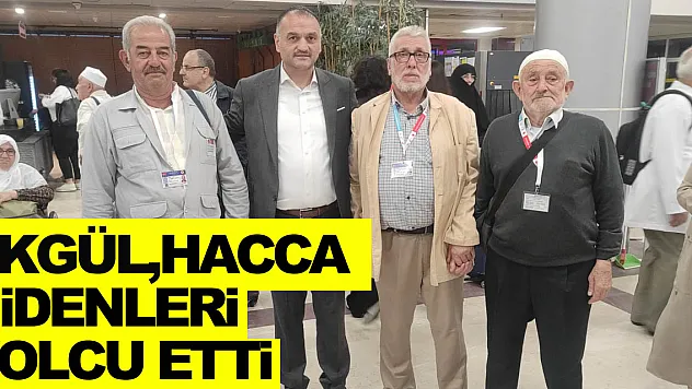 Salıpazarı Belediye Başkanı Halil Akgül, hacca gidenleri yolcu etti