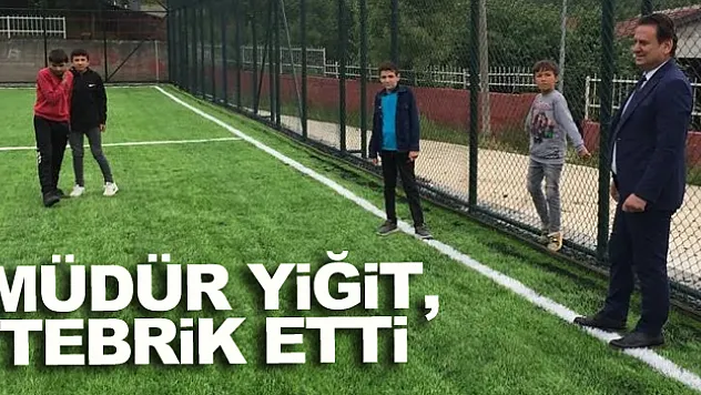 Müdür Yiğit, tebrik etti