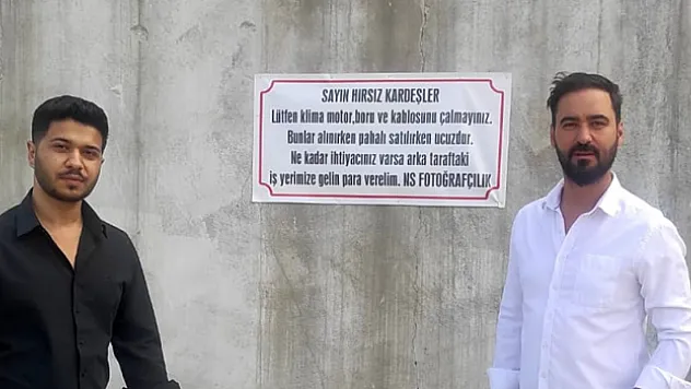 Hırsızlardan bıkan esnaf duvar yazısıyla uyardı