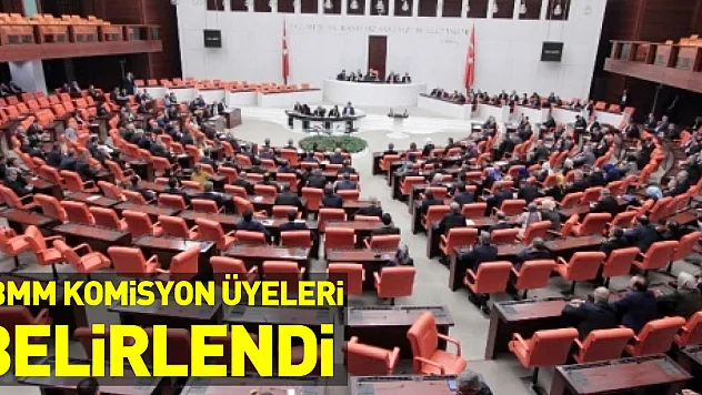 TBMM Komisyon üyeleri belirlendi