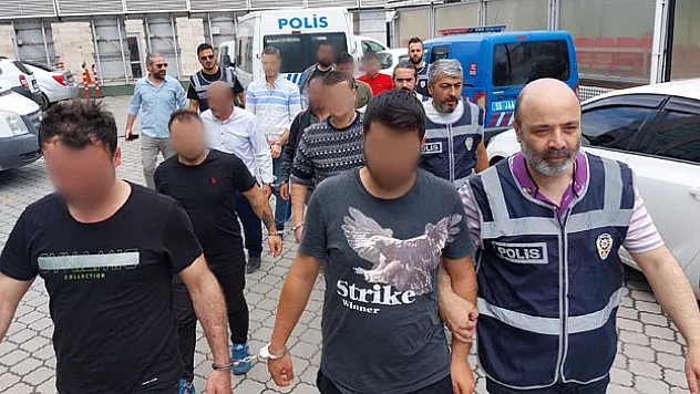 Samsun'da aranan şahıslara operasyon: 26 gözaltı