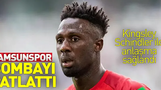Samsunspor, transferde bombayı patlattı: Kingsley Schindler