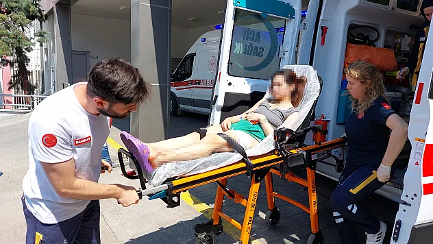 Kocasının bıçakladığı kadın hastanelik oldu