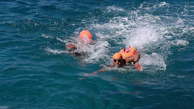 17. Uluslararası Meis-Kaş Yüzme Yarışı yapıldı