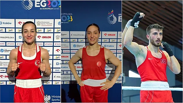 Milli boksörler Buse Naz Çakıroğlu, Büşra Işıldar ve Tuğrulhan Erdemir çeyrek finaldeMilli boksörler Buse Naz Çakıroğlu, Büşra I