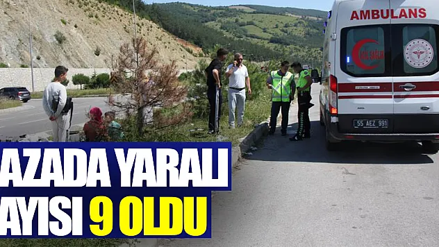 Samsun'daki minibüs kazasında yaralı sayısı 9 oldu