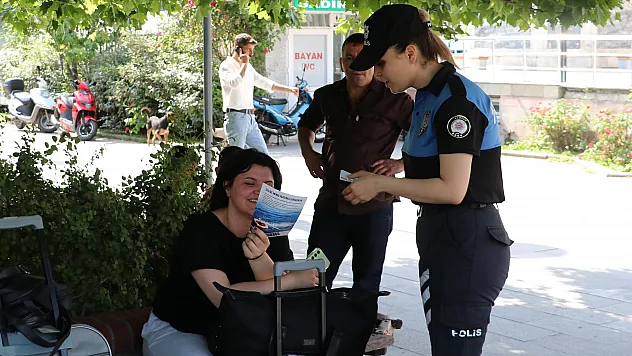 Havza'da polisler boğulma olaylarına karşı vatandaşları uyardı