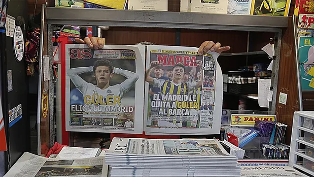 İspanya'da spor basınının manşetlerinde Arda Güler yer alıyor