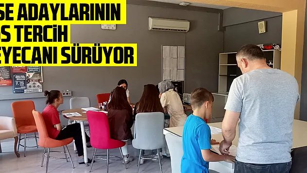 Samsun'da lise adaylarının LGS tercih heyecanı sürüyor