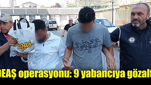Samsun'da DEAŞ operasyonu: 9 yabancıya gözaltı