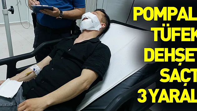 Düğünde pompalı tüfek dehşeti: 3 yaralı