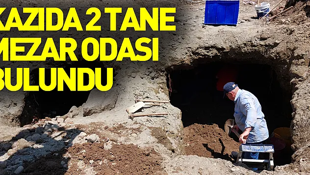 İnşaat kazısında 2 mezar odası bulundu