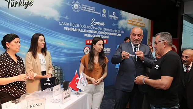 Samsun'da sosyal konut kura heyecanı