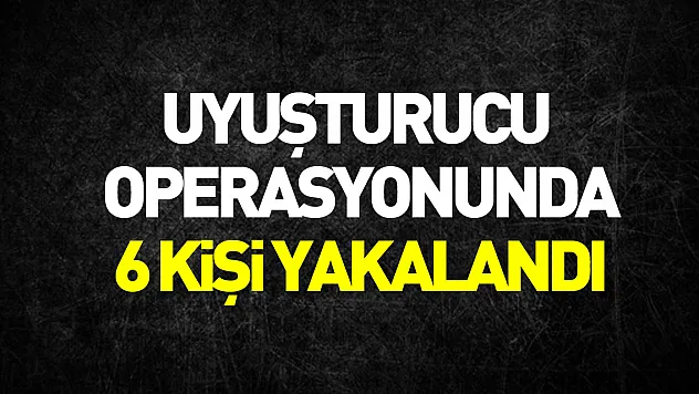 Samsun'da uyuşturucu operasyonlarında 6 şüpheli yakalandı