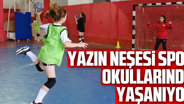 Tekkeköy'de yazın neşesi spor okullarında yaşanıyor