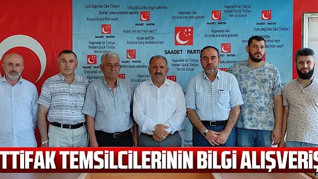 İttifak temsilcilerinin bilgi alışverişi