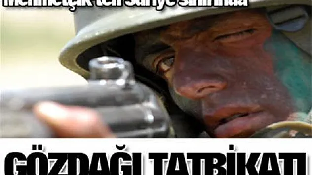 Mehmetçik'ten Suriye sınırında tatbikat!