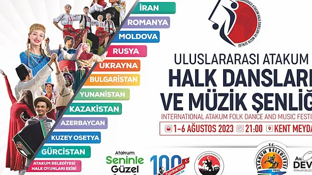 Uluslararası halk dansları toplulukları Atakum'da buluşacak