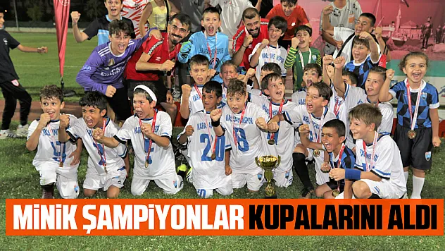 Minik şampiyonlar kupalarını aldı