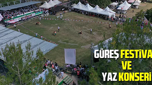 Kavak'ta nefes kesen güreş festivali ve yaz konseri