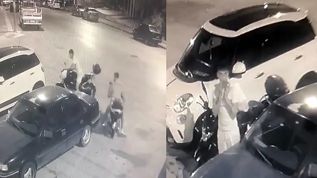 Başkentte motosiklet hırsızlığı güvenlik kamerasında
