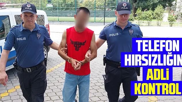 İnternet kafeden telefon hırsızlığına adli kontrol