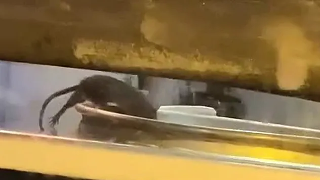 Sirkeci'deki börekçide mide bulandıran görüntü: Fare tepsilerin içinde gezdi