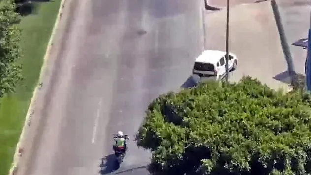 Polis müşteri gibi bindi, havadan karadan takip edip yakaladı