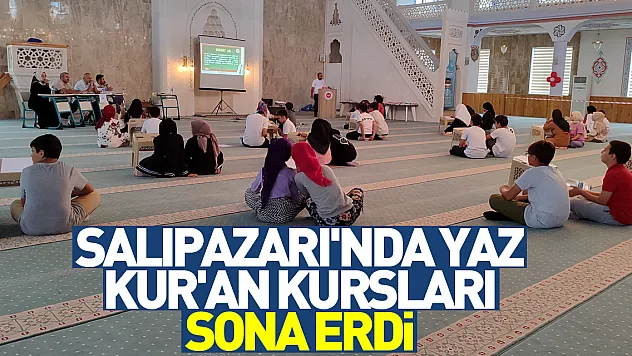 Salıpazarı'nda yaz Kur'an kursları sona erdi