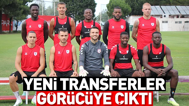 Samsunspor'un 10 yeni transferi görücüye çıktı