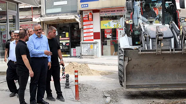 Bafra'da alt yapı çalışmaları devam ediyor