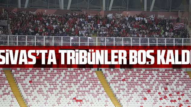 Sivassporlu taraftarlar Samsunspor maçına ilgi göstermedi