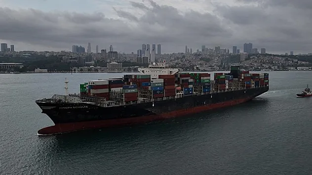 Odessa Limanı'ndan ayrılan 'Joseph Schulte' adlı gemi İstanbul Boğazı'na ulaştı