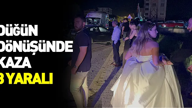 Samsun'da iki otomobilin çarpıştığı kazada 3 kişi yaralandı