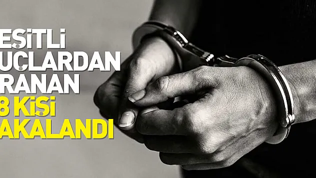 Samsun'da çeşitli suçlardan aranan 28 kişi yakalandı