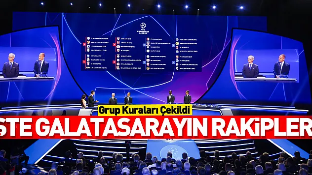 Galatasaray'ın Şampiyonlar Ligi'ndeki rakipleri belli oldu