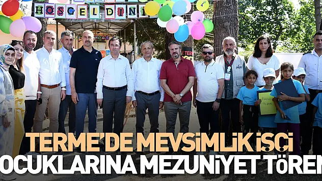 Samsun'da mevsimlik işçilerinin çocukları için düzenlenen eğitim sona erdi